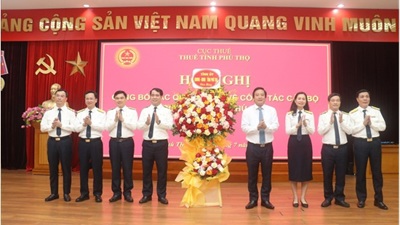 Công bố lãnh đạo chủ chốt của Thuế tỉnh Phú Thọ
