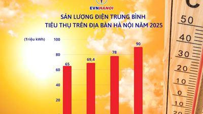 Nắng nóng làm tăng nhu cầu sử dụng điện, EVNHANOI khuyến cáo gì?
