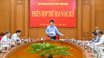 Chùm ảnh: Chủ tịch nước chủ trì Phiên họp thứ hai Ban Chỉ đạo Cải cách tư pháp Trung ương