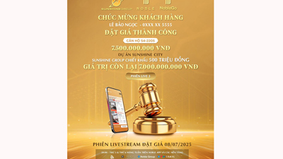Phiên livestream đặt giá NobleGo tối 8/7: Khách sở hữu căn hộ cao cấp Sunshine City rẻ hơn 2 tỷ đồng