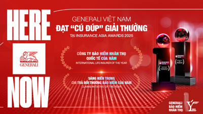 Generali Việt Nam ghi dấu ấn với cú đúp giải thưởng tại insurance asia awards 2025
