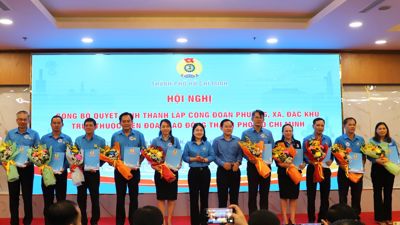 TP. Hồ Chí Minh có 139 công đoàn phường, xã, đặc khu mới