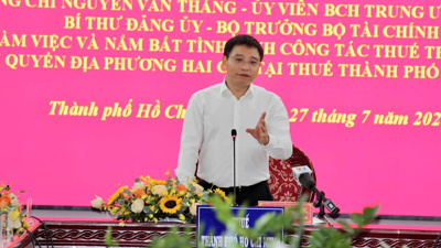 Bộ trưởng Bộ Tài chính Nguyễn Văn Thắng làm việc với Thuế TP. Hồ Chí Minh