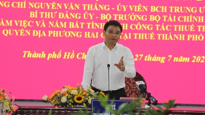 Bộ trưởng Bộ Tài chính Nguyễn Văn Thắng làm việc với Thuế TP. Hồ Chí Minh