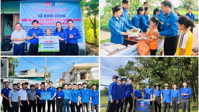 Tuổi trẻ Nghệ An, Hà Tĩnh chung tay xây dựng cảnh quan, môi trường nông thôn