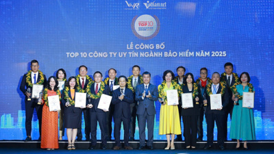 Top 10 công ty bảo hiểm phi nhân thọ uy tín nhất Việt Nam 2025 do Vietnam Report công bố