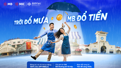 MB tiên phong với bảo hiểm thời tiết theo chỉ số lượng mưa
