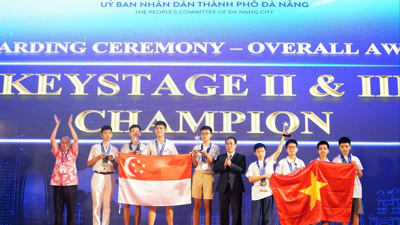 Đoàn học sinh Việt Nam và Singapore vô địch toàn đoàn Kỳ thi Toán quốc tế VIMC 2025