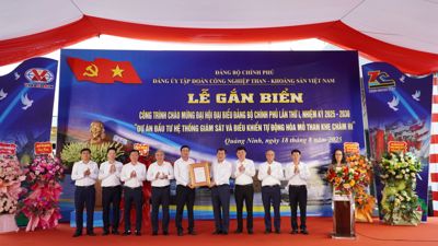 TKV gắn biển công trình chào mừng Đại hội đại biểu Đảng bộ Chính phủ lần thứ I, nhiệm kỳ 2025 - 2030