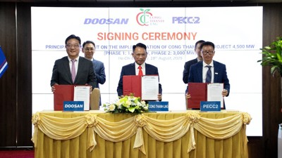 PECC2 ký kết thỏa thuận nguyên tắc thực hiện dự án nhà máy điện LNG Công Thanh 4.500MW