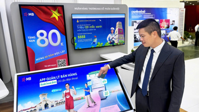 MB giới thiệu hệ sinh thái số tại Triển lãm thành tựu đất nước 80 năm
