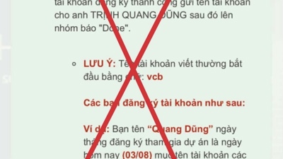 Cảnh báo thủ đoạn lừa đảo mạo danh Vietcombank tuyển dụng dự án an sinh xã hội