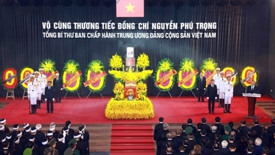 Trang trọng tổ chức Lễ truy điệu Tổng Bí thư Nguyễn Phú Trọng