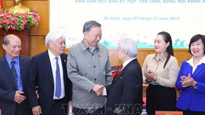 Tổng Bí thư Tô Lâm tiếp xúc cử tri Hà Nội sau kỳ họp thứ 8, Quốc hội khóa XV