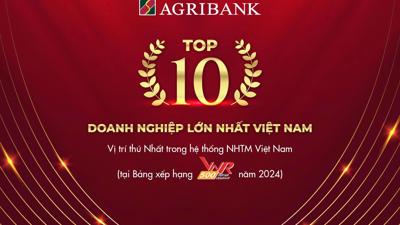 Agribank - TOP10 Doanh nghiệp lớn nhất Việt Nam năm 2024