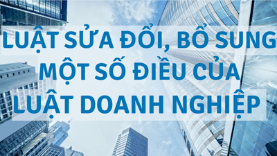 INFOGbongdaso netPHIC: Nhóm chính sách lớn trong Luật sửa đổi, bổ sung một số điều của Luật Doanh nghiệp
