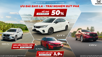 Trong tháng 5, Honda Việt Nam khuyến mại lớn cho ô tô