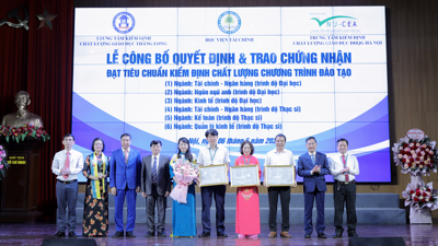 Thêm 6 Chương trình đào tạo của Học viện Tài chính đạt chuẩn kiểm định chất lượng