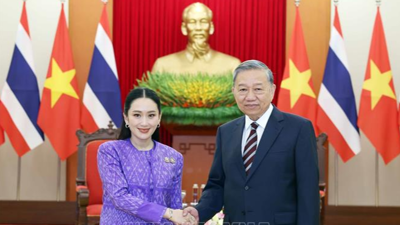 Tổng Bí thư Tô Lâm tiếp Thủ tướng Thái Lan Paetongtarn Shinawatra