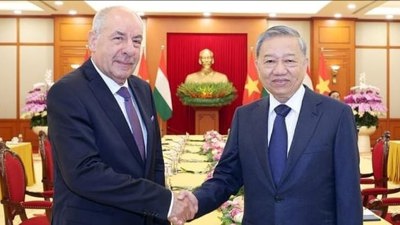 Tổng Bí thư Tô Lâm hội kiến Tổng thống Hungary Sulyok Tamás