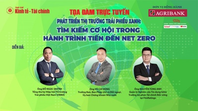 9 giờ ngày 26/6: Tọa đàm trực tuyến “Phát triển thị trường trái phiếu xanh: Tìm kiếm cơ hội trong hành trình tiến đến Net Zero”