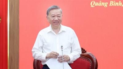 Tổng Bí thư Tô Lâm làm việc với Ban Thường vụ Tỉnh ủy Quảng Bình, Quảng Trị