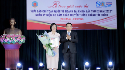 Bộ Tài chính trao Giải Báo chí toàn quốc về ngành Tài chính lần thứ IX năm 2025