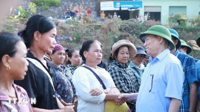 Phó Thủ tướng Hồ Đức Phớc thăm hỏi, động viên Nhân dân Nghệ An
