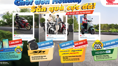Honda Việt Nam khuyến mại cho khách mua xe máy