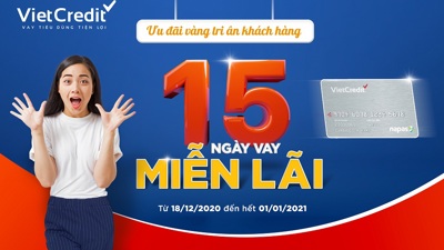 VietCredit tung hàng loạt ưu đãi cho chủ thẻ đến cuối năm VietCredit tung hàng loạt ưu đãi cho chủ thẻ đến cuối năm