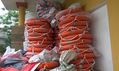Tiếp nhận vật tư, thiết bị phục vụ phòng, chống thiên tai và tìm kiếm cứu nạn