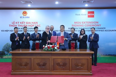 Bộ Tài chính và ACCA ký kết gia hạn Thỏa thuận hợp tác