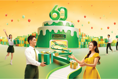 Vietcombank dành trên 160.000 quà tặng khách hàng nhân dịp sinh nhật 60 năm