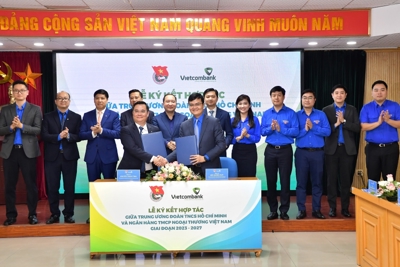 Vietcombank và Trung ương Đoàn TNCS Hồ Chí Minh ký hợp tác giai đoạn 2023-2027