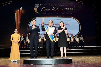 Agribank vinh danh tại giải thưởng Sao Khuê 2023