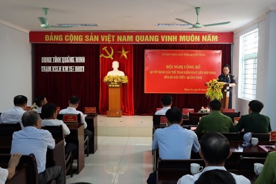 Giải thể Trạm Kiểm soát liên hợp km15 – Bến đò Dân Tiến (Quảng Ninh)