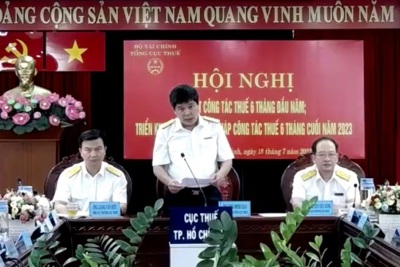 Cục Thuế TP. Hồ Chí Minh thu ngân sách nhà nước ước đạt 50,8% dự toán năm