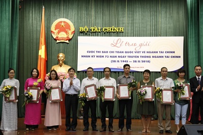 Ngày 28/8/2023, Bộ Tài chính sẽ trao giải báo chí toàn quốc về ngành Tài chính năm 2023