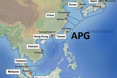 Cáp quang biển APG trở lại bình thường, giảm áp lực Internet Việt Nam đi quốc tế