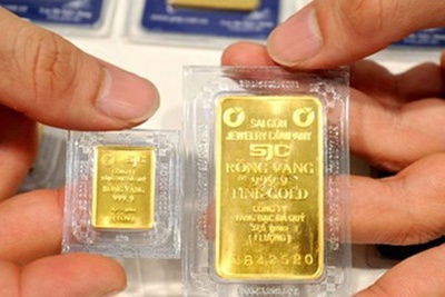 Vàng miếng đồng loạt giảm giá theo diễn biến của giá vàng thế giới