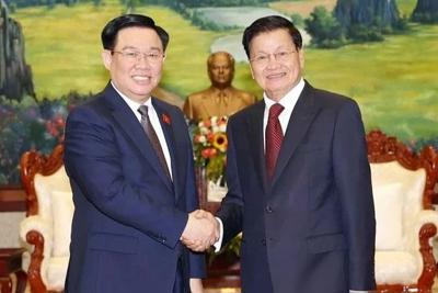 Chủ tịch Quốc hội Vương Đình Huệ hội kiến Tổng Bí thư, Chủ tịch nước Lào Thongloun Sisoulith