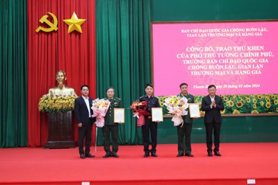 Hải quan Thanh Hóa nhận Thư khen của Trưởng ban Chỉ đạo 389 quốc gia