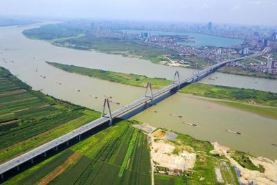Hà Nội dự kiến xây đường tàu dọc 2 bờ sông Hồng
