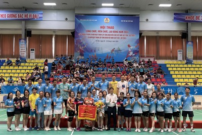 Công đoàn Bộ Tài chính đoạt Giải Nhất toàn Đoàn Hội thao Công đoàn Viên chức Việt Nam