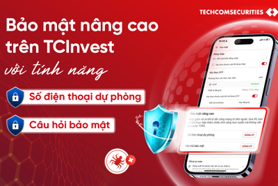 TCBS tăng cường bảo mật tài khoản và an toàn giao dịch