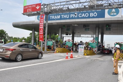 Doanh thu thu phí từ các dự án BOT tháng 3/2025 tăng 34%