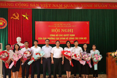 Công bố quyết định bổ nhiệm lãnh đạo Chi cục Dự trữ Nhà nước khu vực V