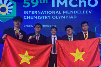 4 học sinh Việt Nam xuất sắc giành huy chương tại Kỳ thi Olynpic Hóa học Quốc tế Mendeleev năm 2025