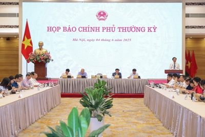 Họp báo Chính phủ tháng 5/2025: Tình hình phát triển kinh tế xã hội nổi bật với 8 điểm sáng