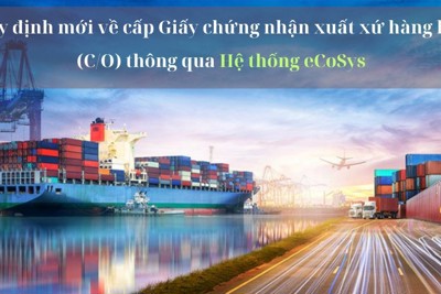 Triển khai Quy định mới về cấp Giấy chứng nhận xuất xứ hàng hóa thông qua Hệ thống eCoSys